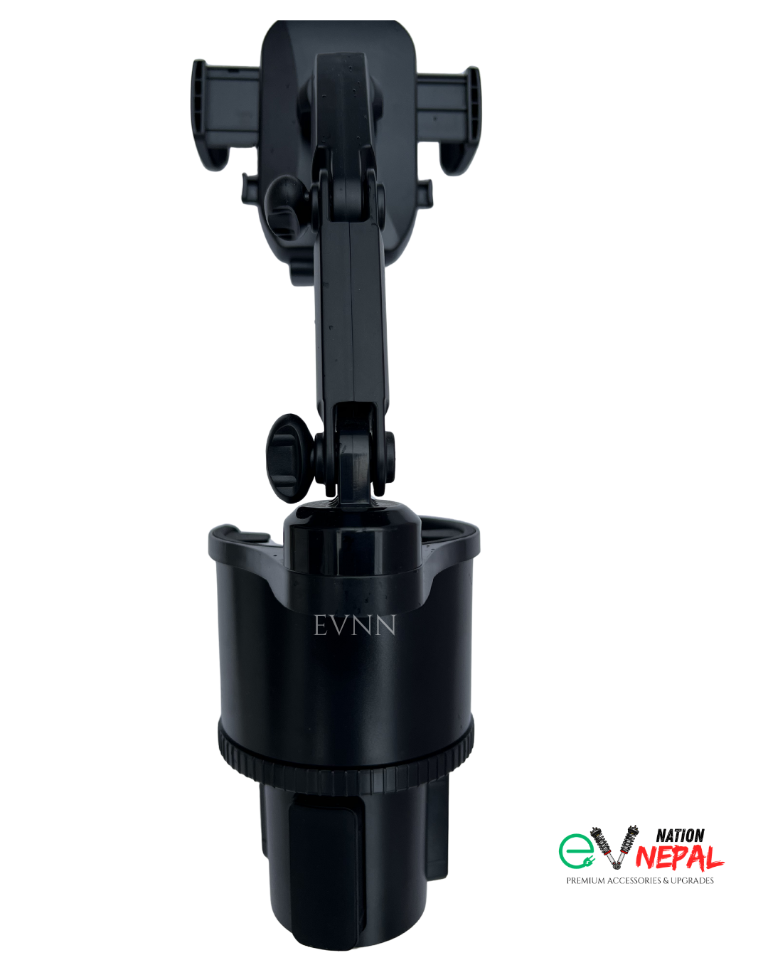 Car Phone Holder with Cup Holder 2 in 1 – 360° Rotatable Mount